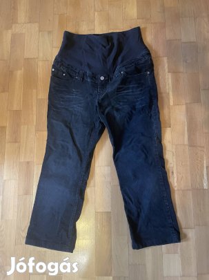 Eladó kismama kordnadrág - H&M Mama, fekete, L-es
