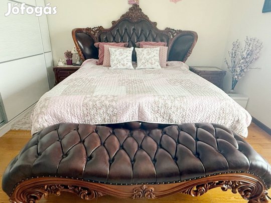 Eladó klasszikus hálószoba bútor szett (ágykeret matraccal, heverő, TV