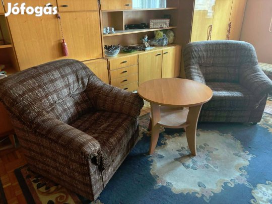 Eladó komót +2 fotel kárpitozott kényelmes