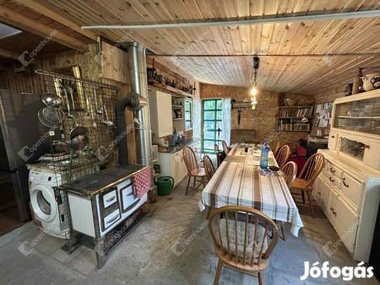 Eladó könnyűszerkezetes ház Pilisen nagy műhellyel.