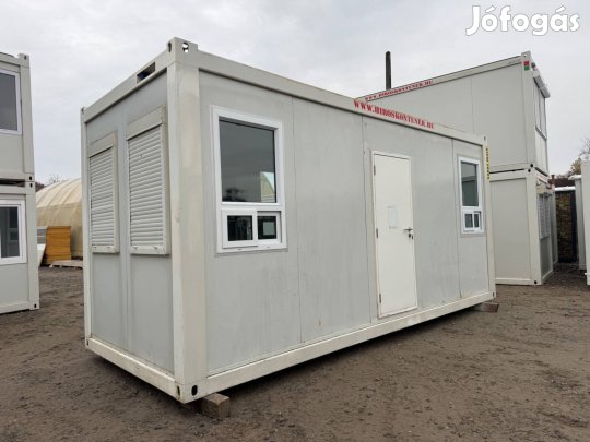 Eladó konténer irodakonténer lakókonténer 20láb 6m azonnal