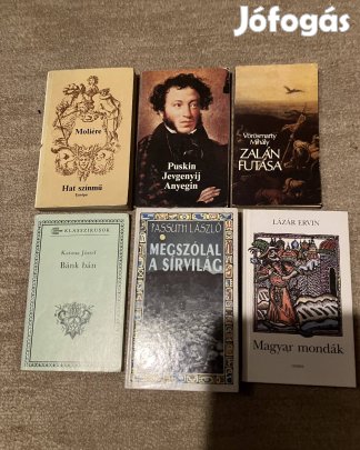 Eladó könyvek, regények, 22 db