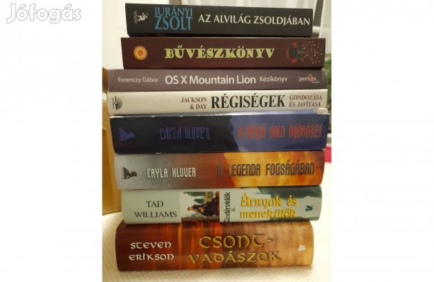 Eladó könyvek olcsón, több darabnál kedvezmény!