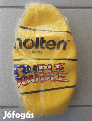 Eladó kosárlabda 7-es.Citromsárga szin, molten, Triple Double, felirat