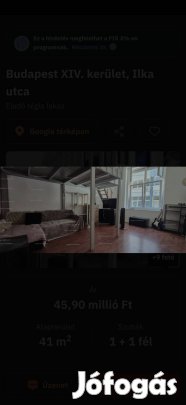 Eladó lakás 14.ker Ilka utcában