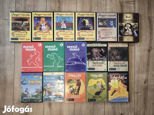 Eladó magyar rajzfilm és mesefilm DVD gyűjtemény