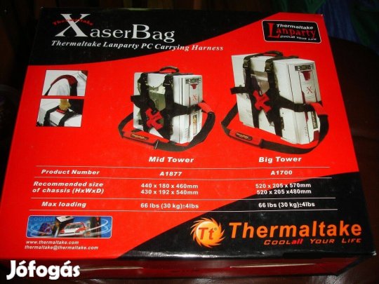 Eladó makulátlan Thermaltake Lanparty Miditower PC Hordozó hevederem!
