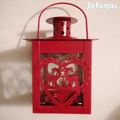 Eladó mécsestartó, fűggeszthető, fém / üveg