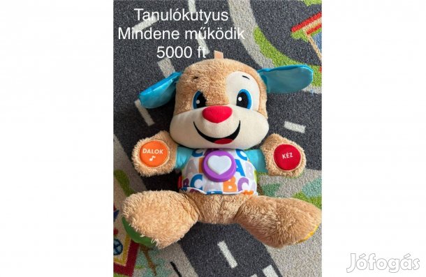 Eladó megkímélt állapotú Fisher Price tanuló kutyus (magyar nyelvű)