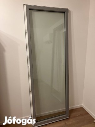 Eladó műanyag erkélyajtó, 3 rétegű üveggel, Rehau szerkezettel