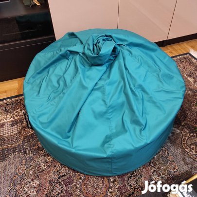 Eladó nagyméretű kék babzsák mosható huzattal