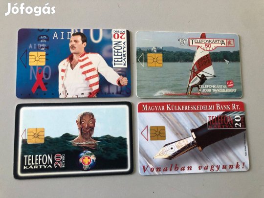 Eladó négy darab bontott ,de ritka kis sorozatú telefonkártya
