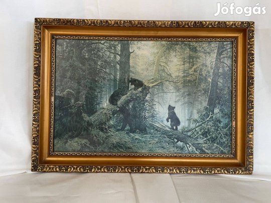 Eladó nyomtatott medvés kép