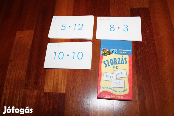 Eladó oktató szorzós kártyajáték