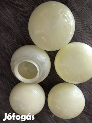 Eladó öt darab pezsgő színű csillár bura