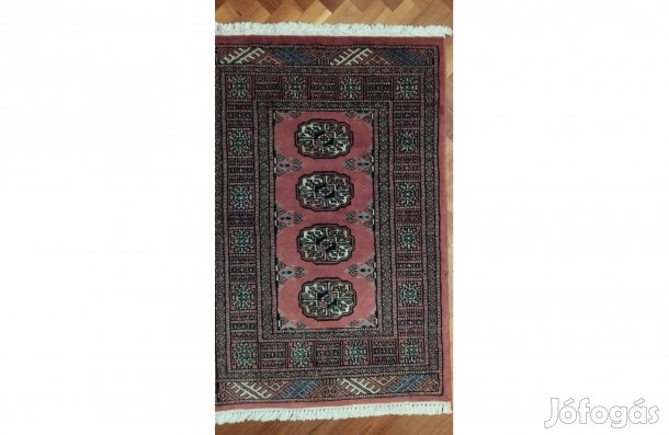 Eladó pakisztáni Bokhara 95x65 cm kézi gyapjú szőnyeg