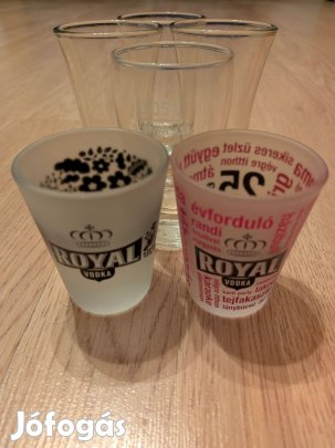 Eladó pálinkás pohár rövid italos pohár