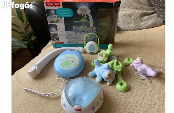 Eladó projektoros, altatódalos kiságyforgó (Fisher Price)