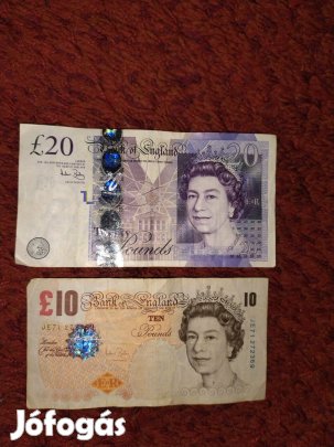 Eladó régi angol font papírpénz