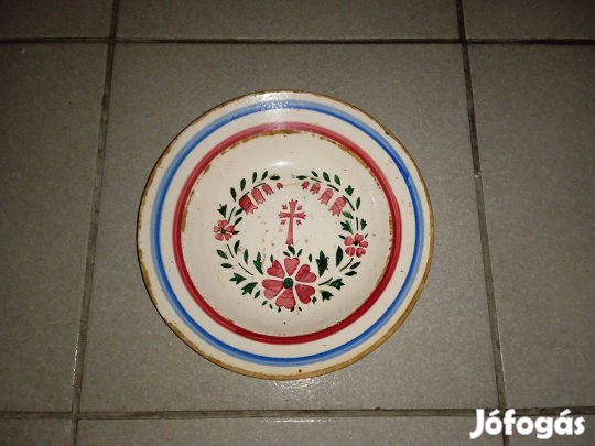 Eladó régi gránit falitányérok feliratos is