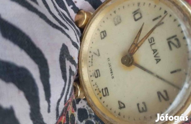 Eladó régi orosz Slava mechanikus óra működik