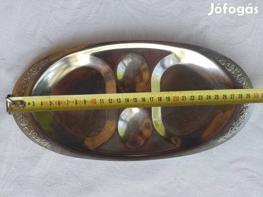 Eladó retro alpaka Nickel Silver reggeliző tálca Zalaegerszegen