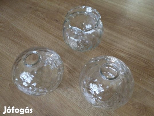 Eladó retro csillár búra, lámpabúra 3 db