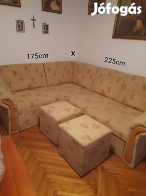 Eladó sarokülőgarnitúra
