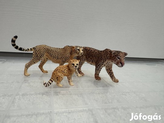Eladó shleich leopárd család!
