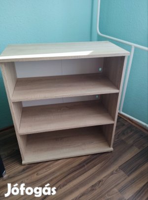 Eladó somona tölgy színű nyitott polcos szekrény 