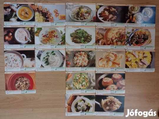 Eladó szakács receptek gyűjtőknek 12x16cm Zalaegerszegen