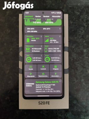 Eladó szép állapotban lévő S20 FE 128gb 6Gb ram csak kábel jár hozzá t