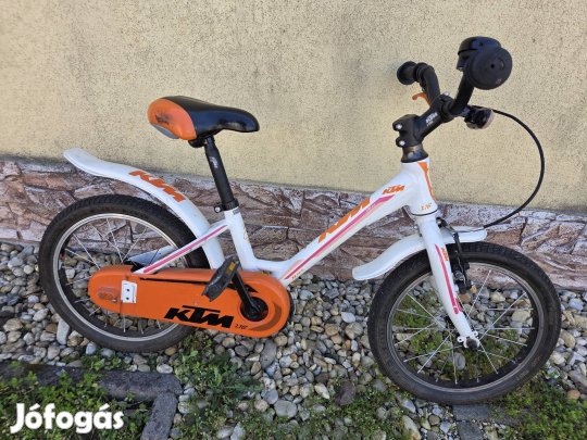 Eladó szép állapotú 16 os méretű Ktm gyerek kerékpár!