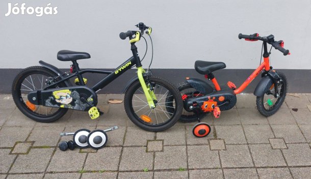 Eladó szép állapotú Btwin 14 -es és 16 os gyerek biciklik /kerékpárok