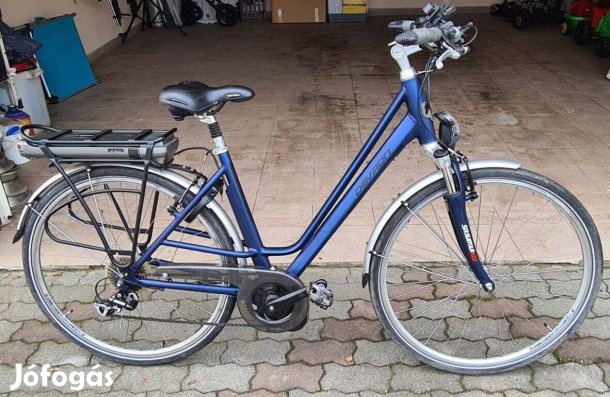 Eladó szép állapotú női mélyvázas elektromos Citybike e-bike. M-méret