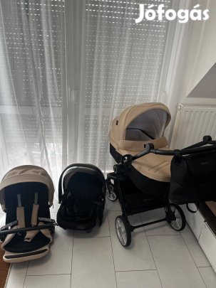 Eladó szeretett Chipolino Linea 3in1 multifunkciós babakocsi Macadam