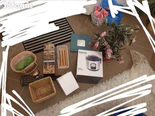 Eladó tároló doboz dekor polc tükör művirág