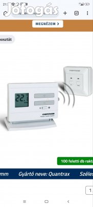 Eladó teljesen új Computherm Q3rf szoba termosztát! 