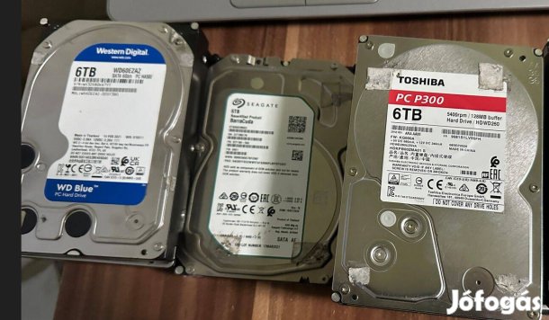 Eladó több db belső (3.5) HDD,6 TB
