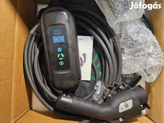 Eladó új 10m EVSE EV töltő Type 1 1 fázis (3, 6kw) 6-16A EU +táska