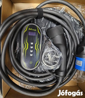 Eladó új 4,5m EVSE EV Wi-Fi Type 2 1 fázis (7.2KW) 6-32A +táska 