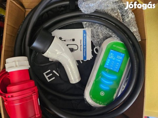 Eladó új 5m Wi-Fi EV töltő Type 2 3 fázis (22KW) 13-32A elektromos jár