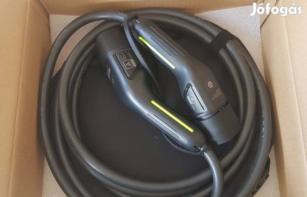 Eladó új Elektromos autó utcai töltőkábel 5m Type2 3x16A (11KW) +táska