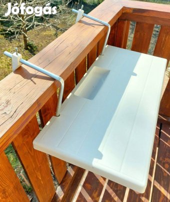 Eladó új Flair 86x40 cm lehajtható erkélyasztal, balkon pikniktálca
