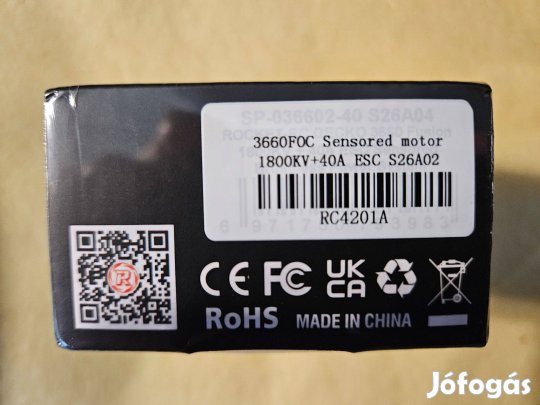 Eladó új Fusion FOC 1800KV Brushless Motor w/Integrated 40A ESC