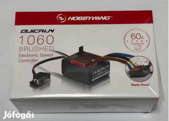 Eladó új Hobbywing Quicrun 1060 60A 2S-3S Waterproof Brushed ESC