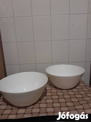Eladó új Opál fehér üveg levesestál 