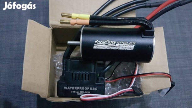 Eladó új Racerstar 3670 Motor 1900Kv/120A Waterproof Brushless ESC