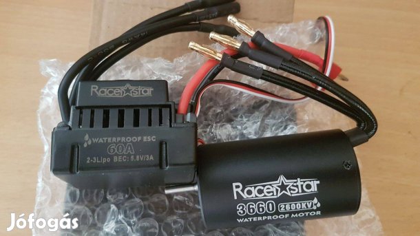 Eladó új Waterproof Brushless szett 60A ESC/2600kv 3660 motor