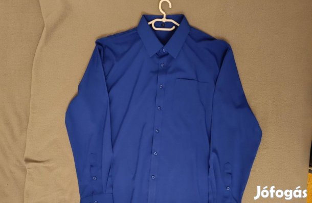 Eladó új XL-es királykék hosszú ujjú ing